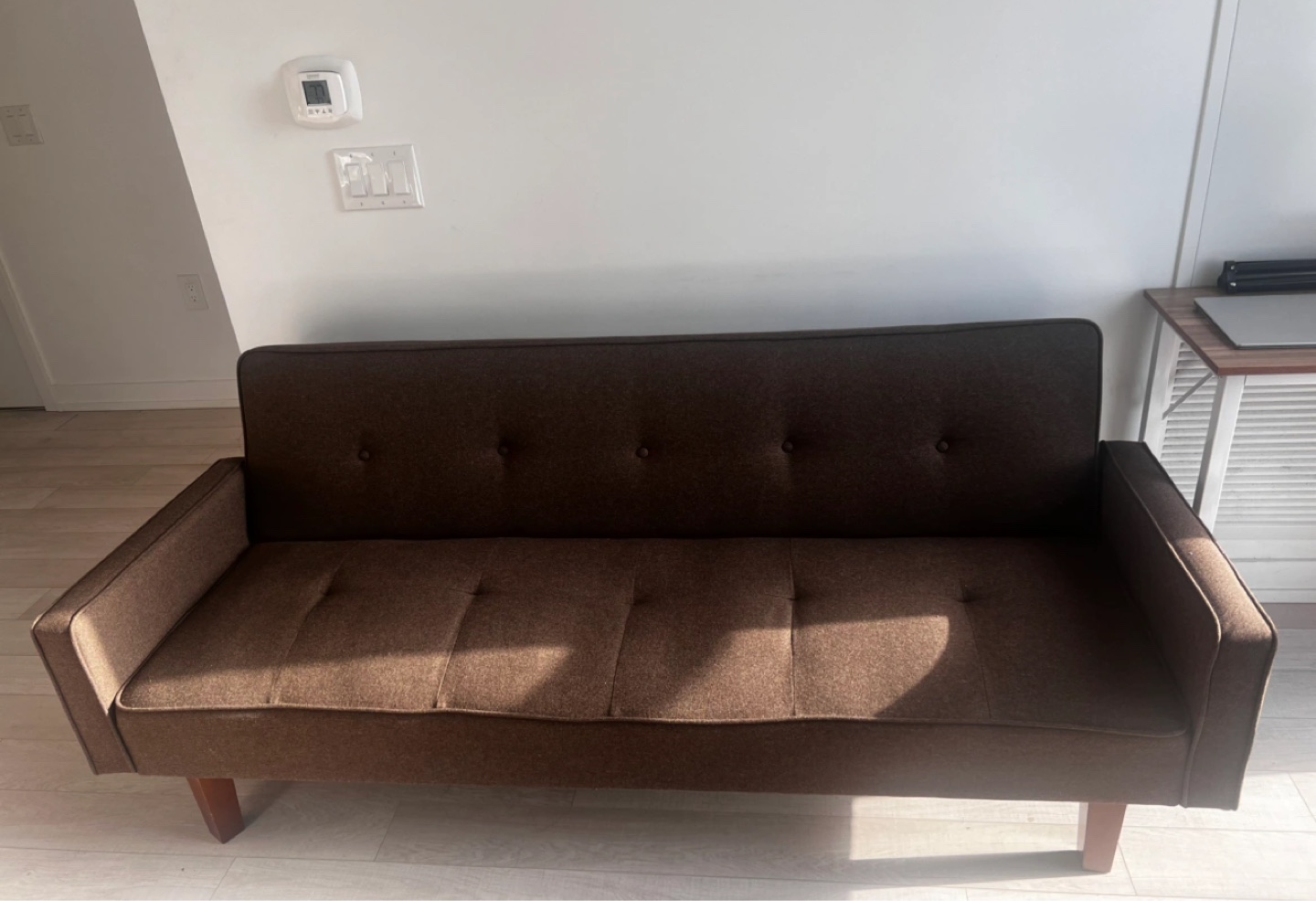 Wayfair couch - Nathalia 75" Square Arm Sleeper $105 - photo 2