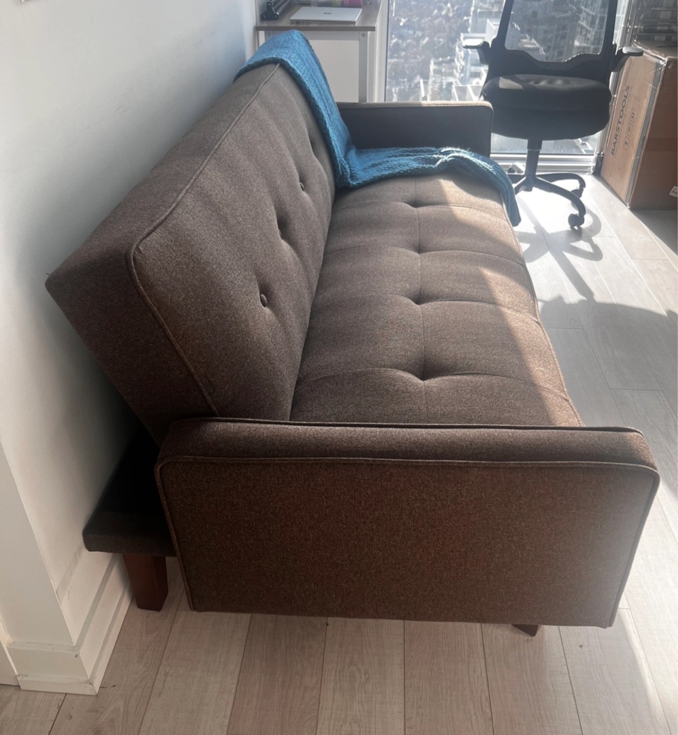 Wayfair couch - Nathalia 75" Square Arm Sleeper $105