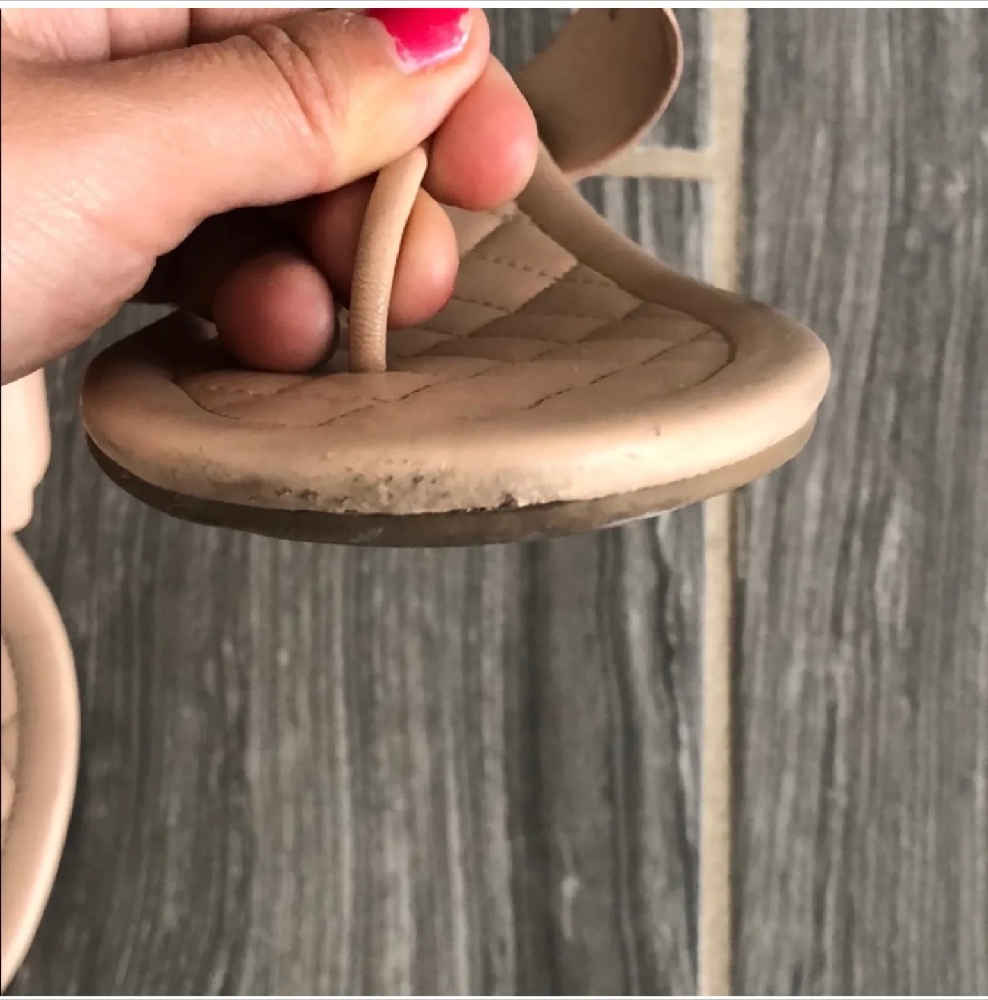 Cole haan low heel wedge sandals sz 6B image indicator(6)