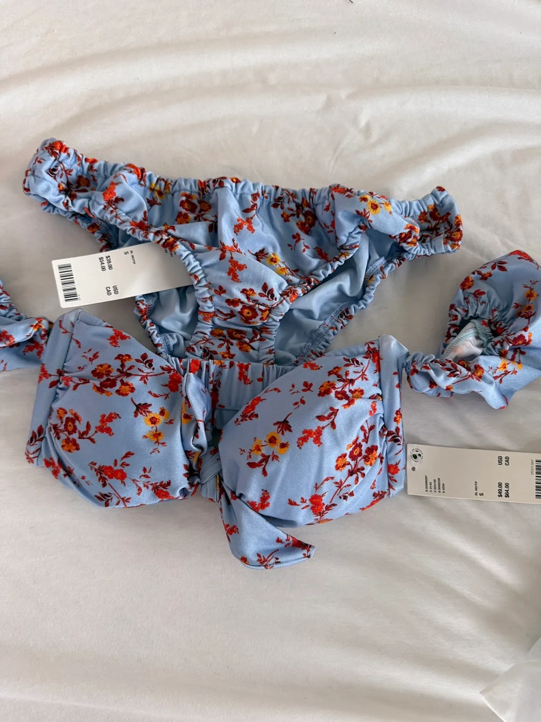 Urban Outfitters Floral Bikini Set - Size S thumbnail