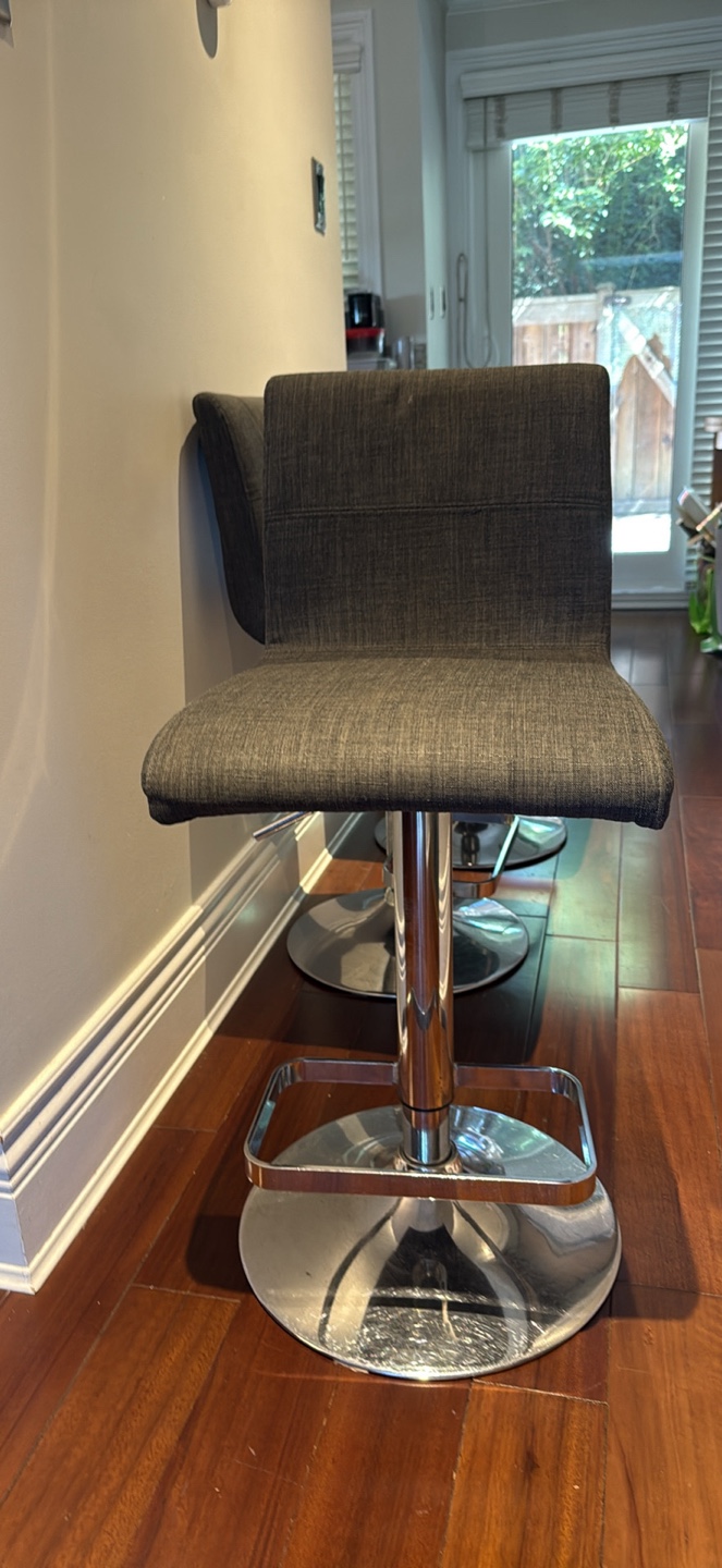 Set of 3 Adjustable Height Bar Stools - photo 2