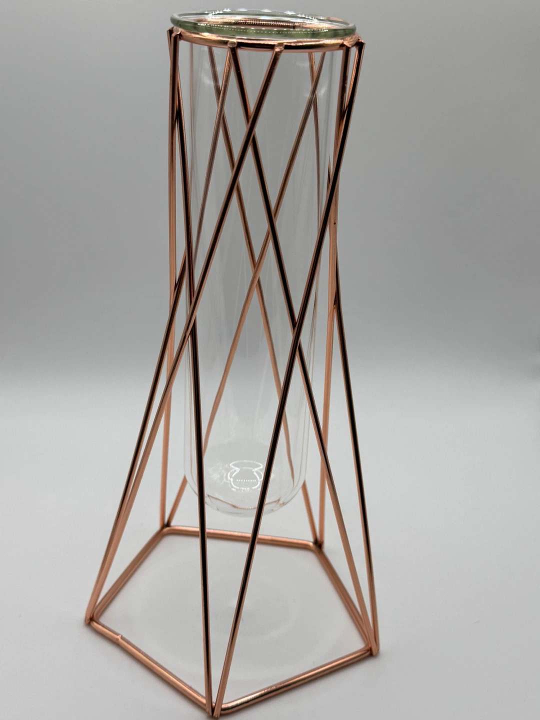 Copper Geometric Vase - photo 2