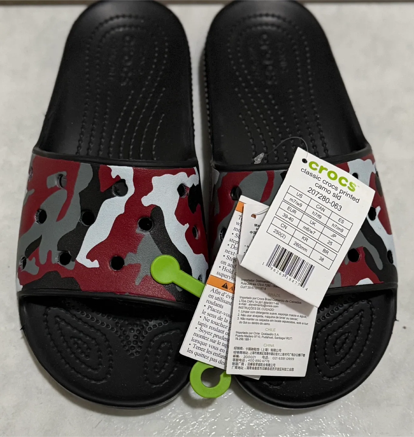 Crocs Classic Camo Printed Slide EU39-40/W7-9 image indicator(2)