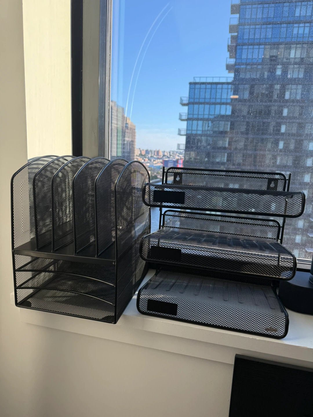 Black Mesh Desk Organizer Set