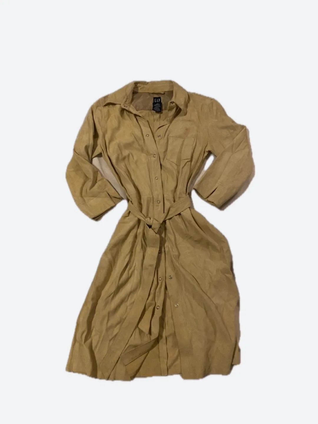 GAP Suede Shirt Dress - Size 6 thumbnail