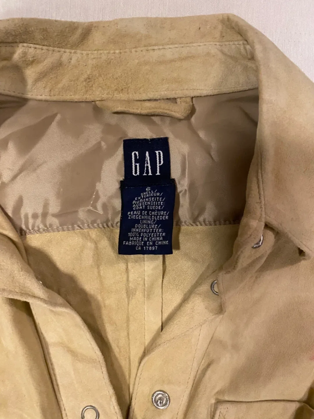 GAP Suede Shirt Dress - Size 6 image indicator(2)