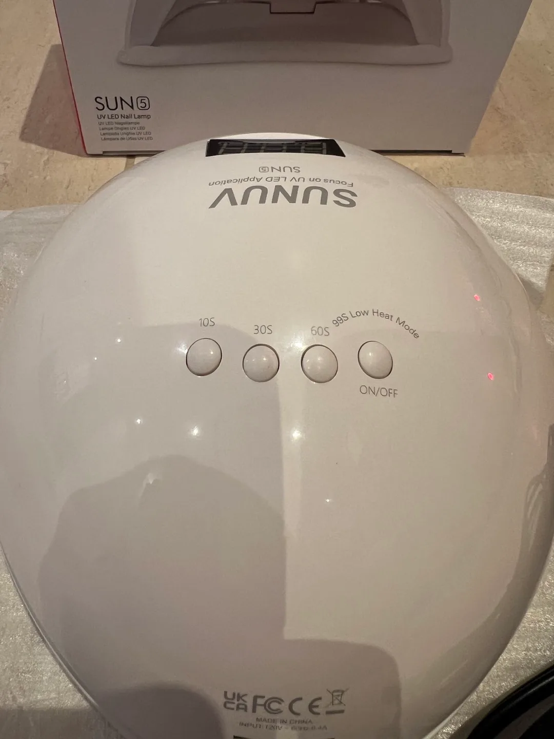 SUNUV SUN 5 UV LED Nail Lamp - Like New! image indicator(3)