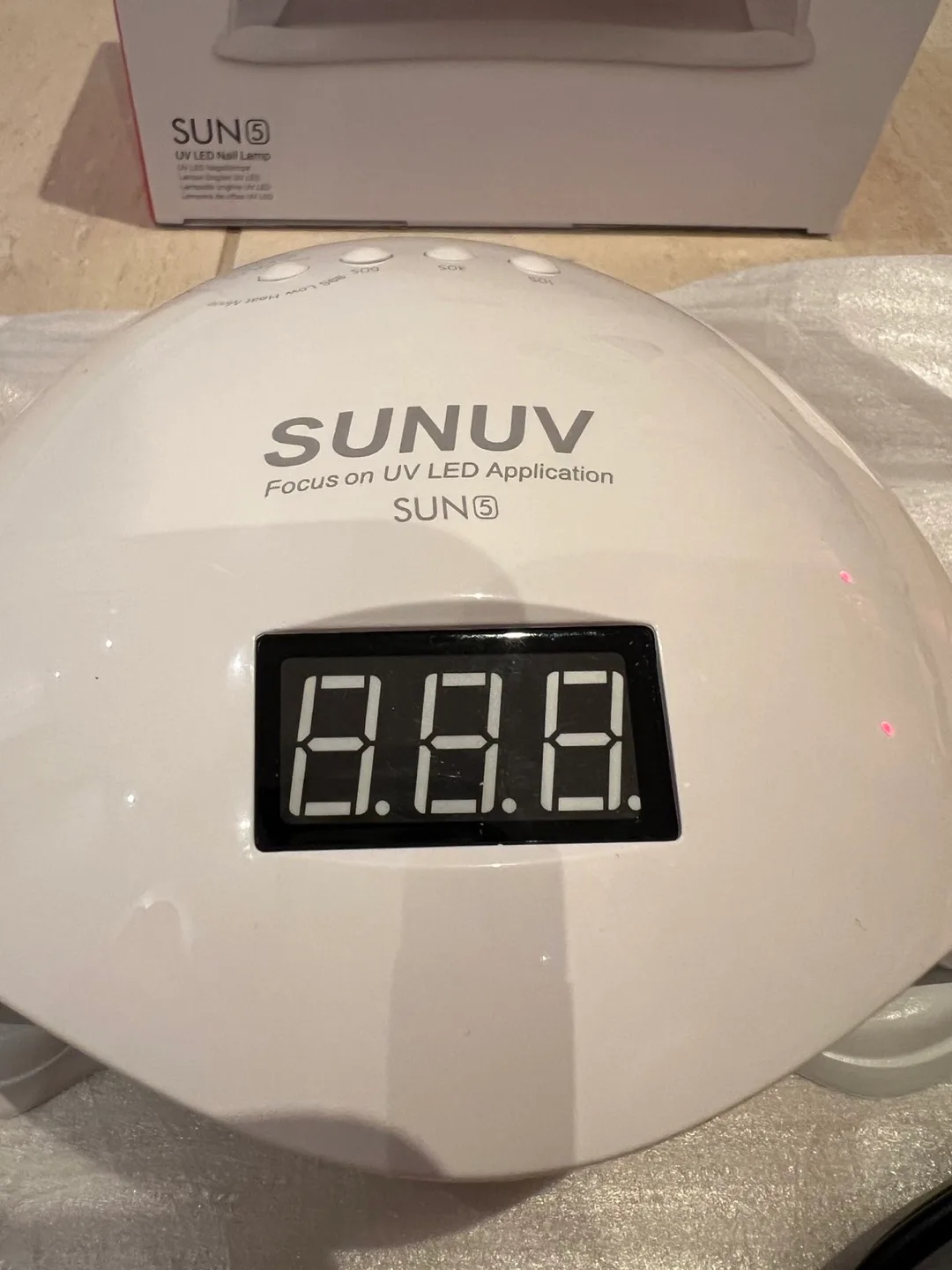 SUNUV SUN 5 UV LED Nail Lamp - Like New! image indicator(4)