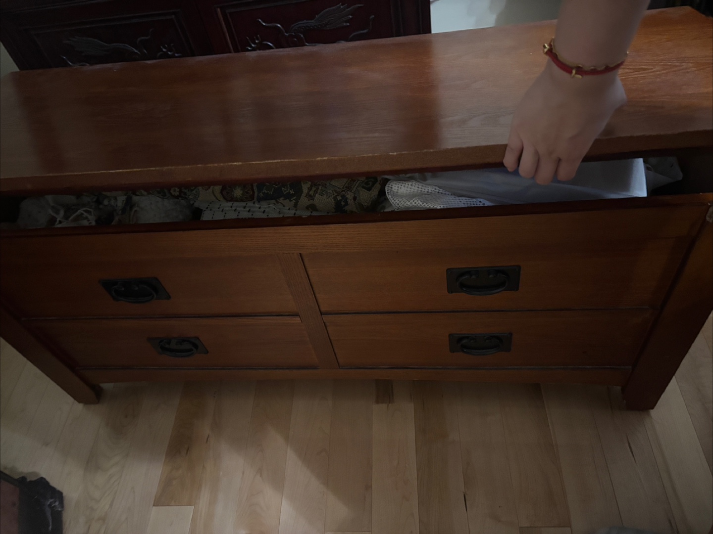 Wooden Dresser with Drawers, open on top - photo 3