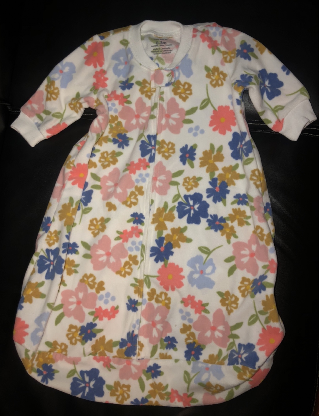 Floral Baby Sleep Sack 0-3 Months