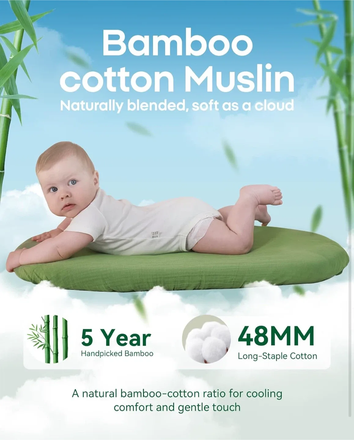 Muslin Bassinet Sheets 2 Pack - New image indicator(5)