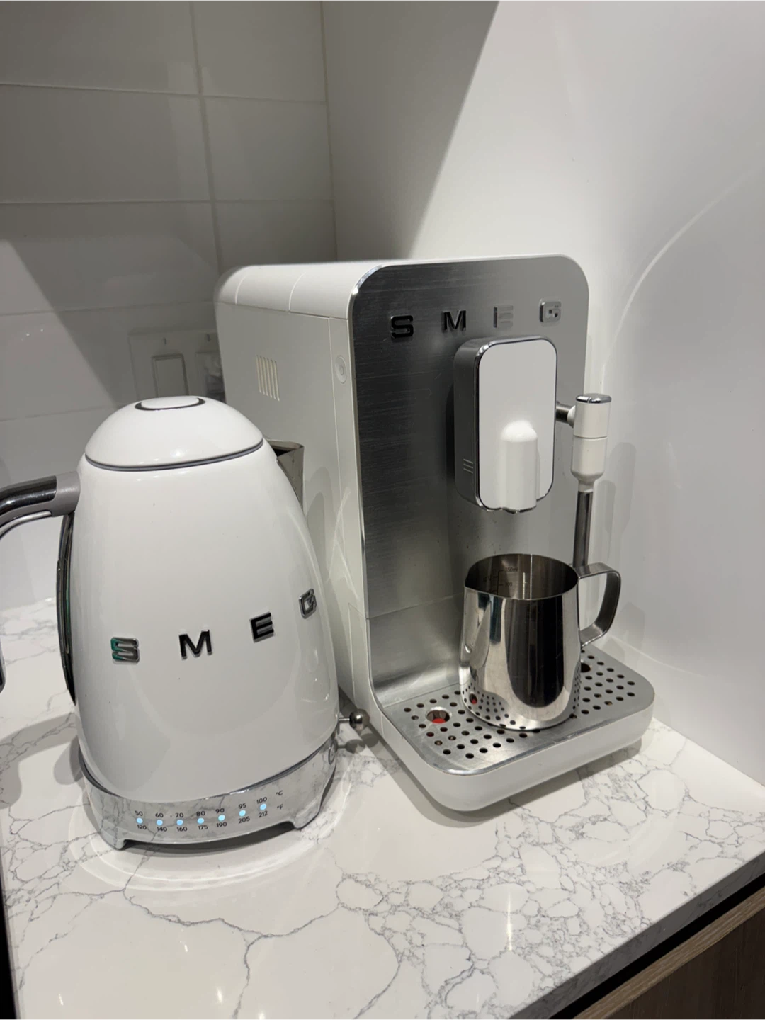 Smeg Kettle and Espresso Machine
