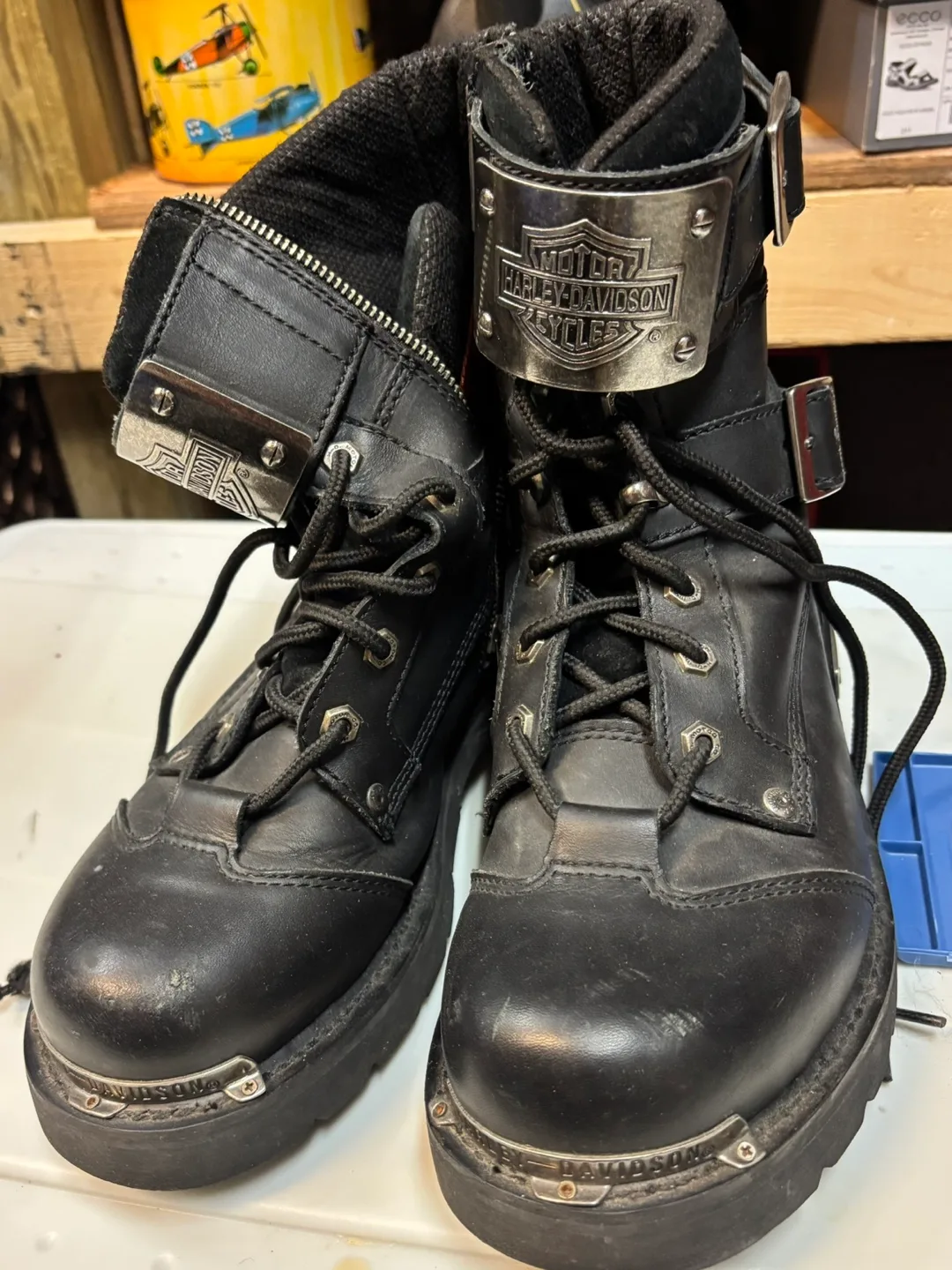 Harley-Davidson Motorcycle Boots - Size 9 thumbnail