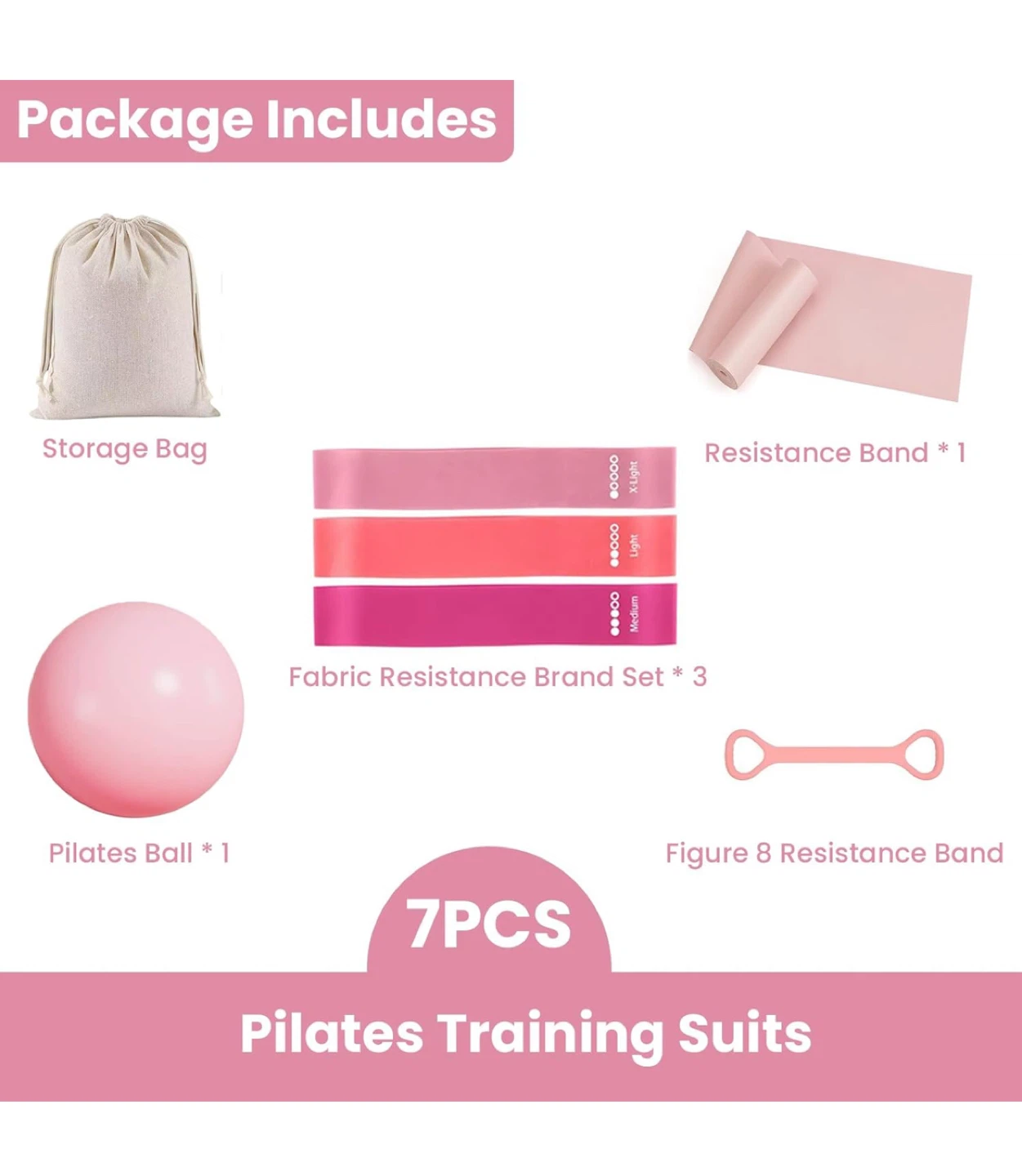 Pilates Training Set - Ball, Bands, Bag - photo 2