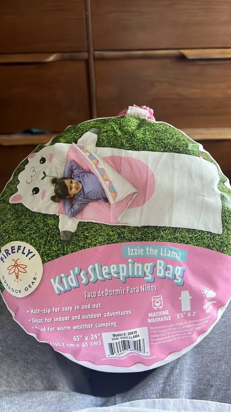 Firefly! Izzie the Llama Kid's Sleeping Bag - 5'5" x 2' thumbnail