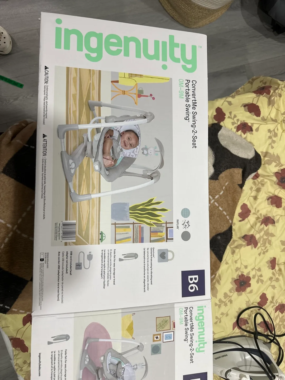 Ingenuity ConvertMe Swing-2-Seat Portable Swing