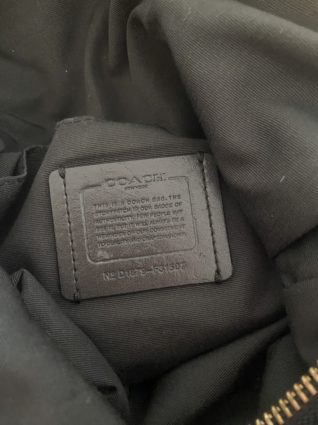 Coach Black Leather Shoulder Bag - photo 5
