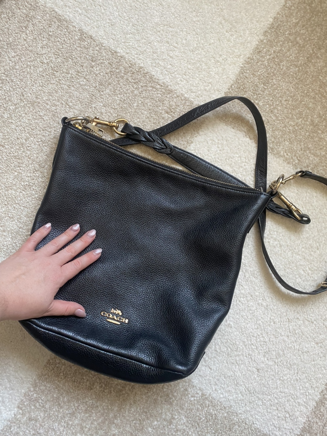 Coach Black Leather Shoulder Bag - photo 4