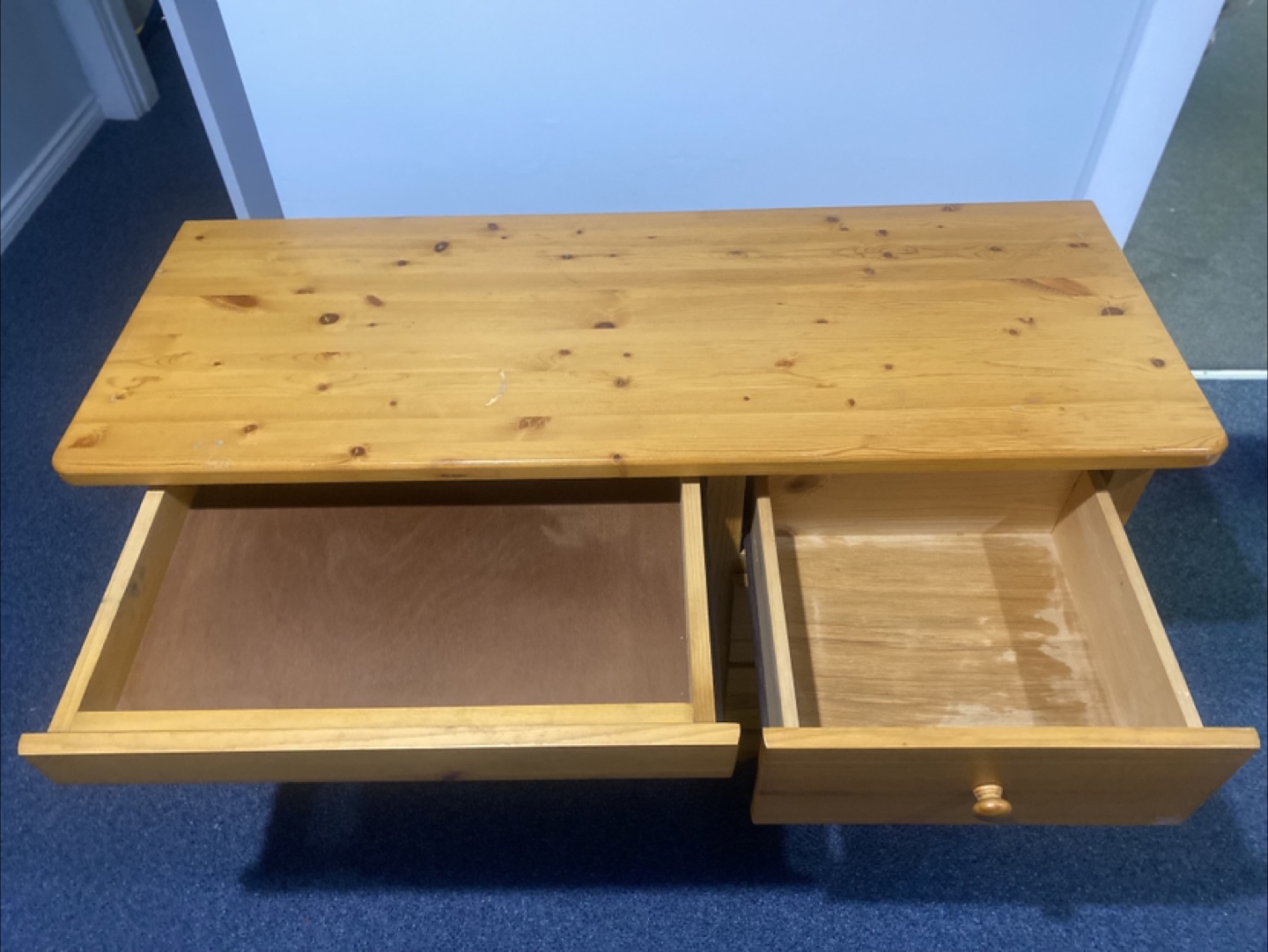 Wooden Desk with Four Drawers - photo 4