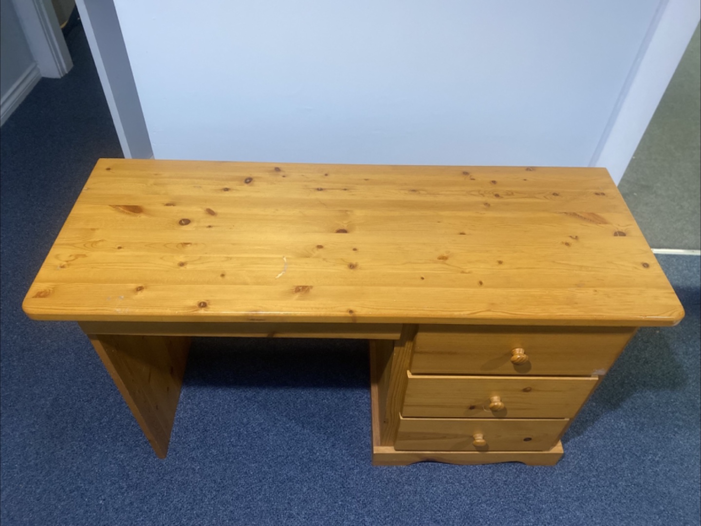 Wooden Desk with Four Drawers - photo 3