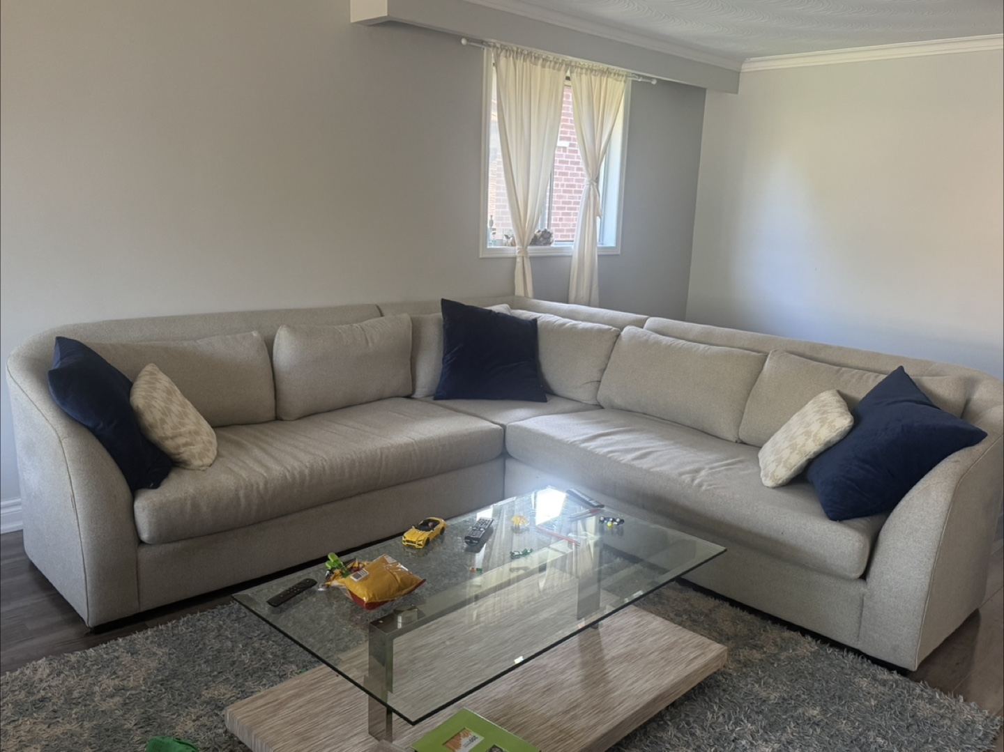 Sectional Sofa - Light Grey
