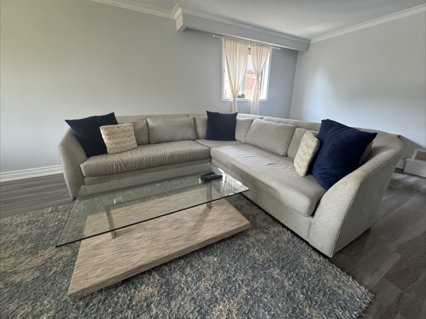 Sectional Sofa - Light Grey - photo 3