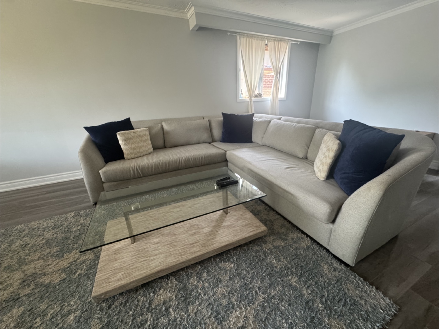 Sectional Sofa - Light Grey - photo 2