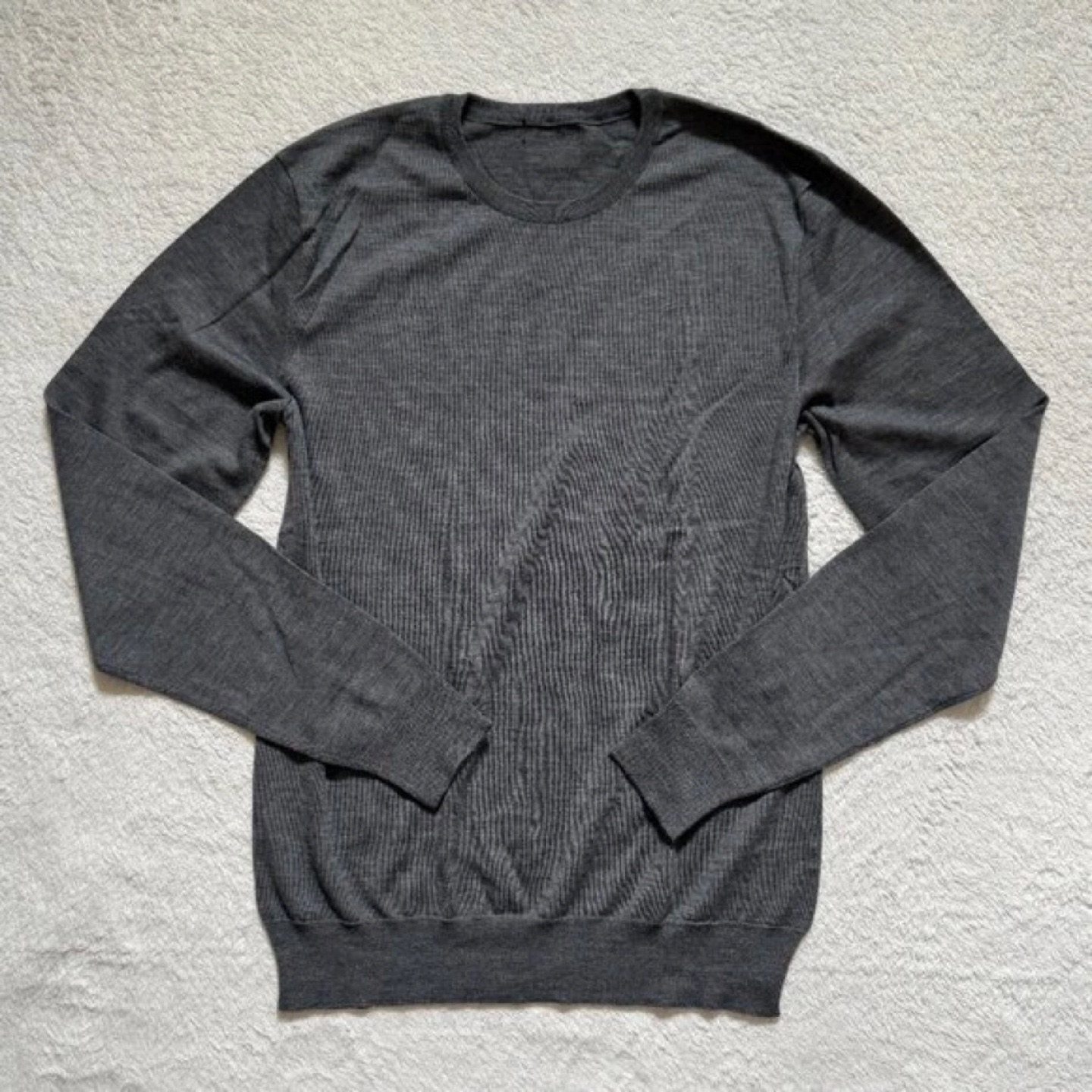 Grey Long Sleeve Crewneck Sweater