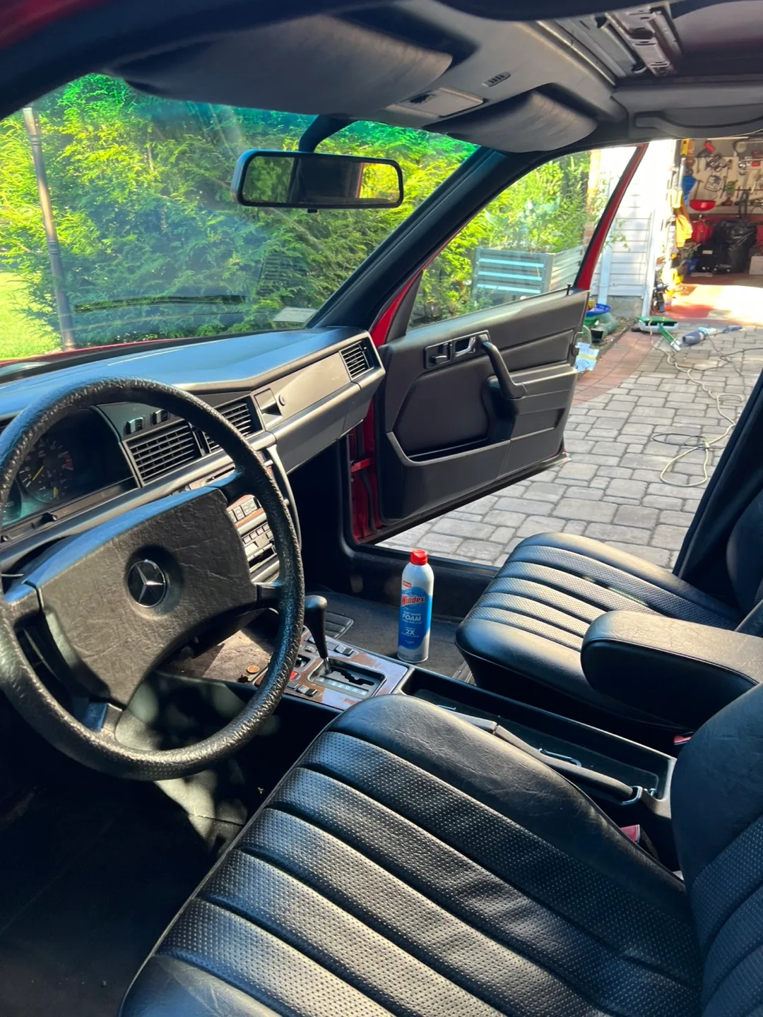 1985 Mercedes-Benz 190E Red Sedan 56489 original miles image indicator(10)