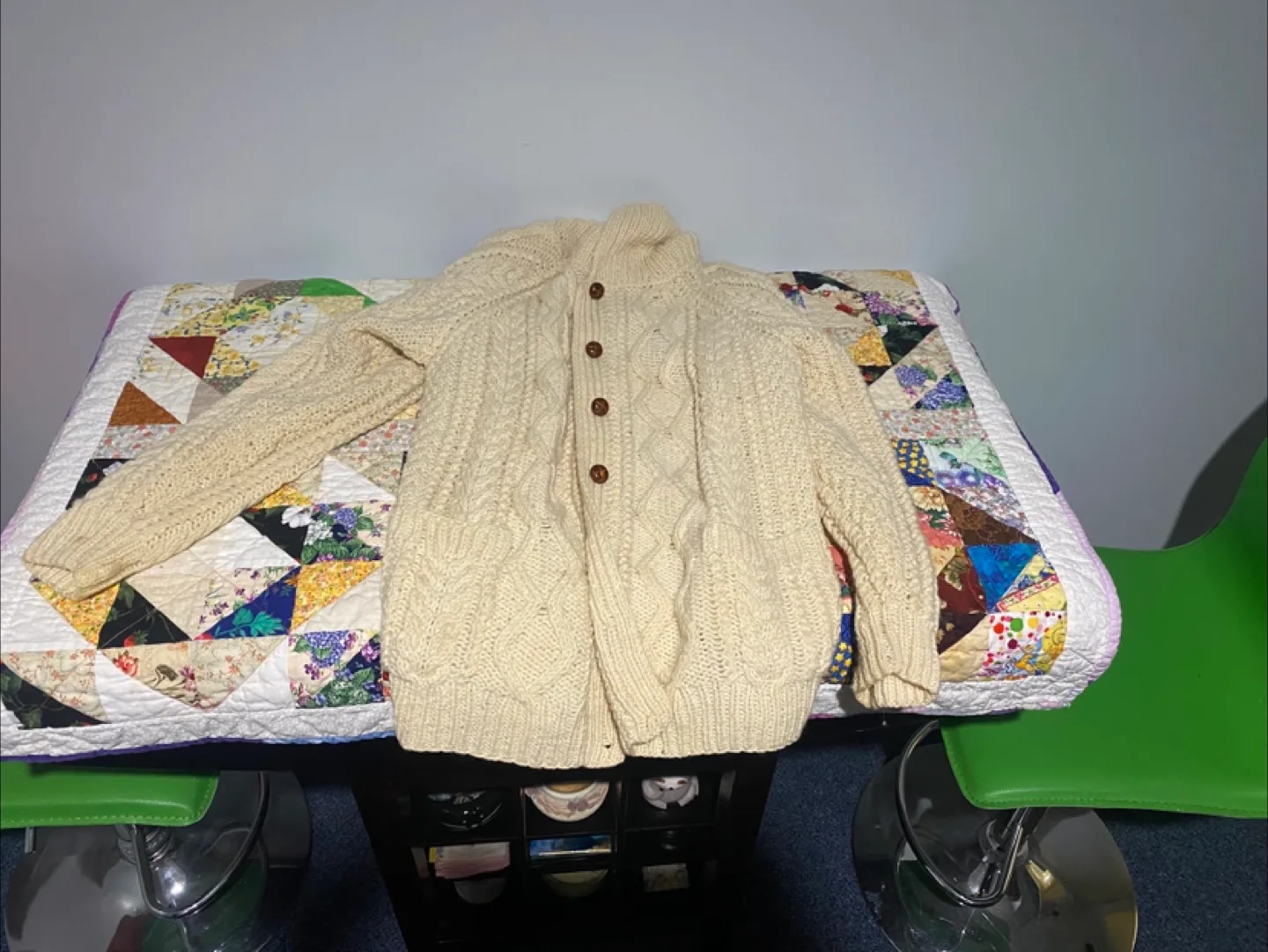 MacMillan of Scotland Hand Knit Aran Wool Sweater