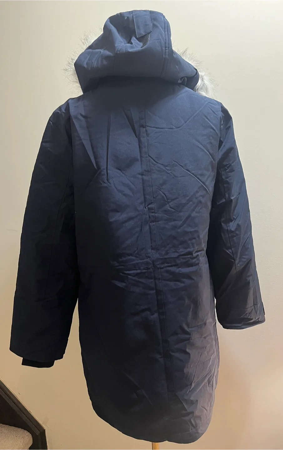 Wantdo Women's Navy Winter Jacket Parka with Hood, Size Large image indicator(7)