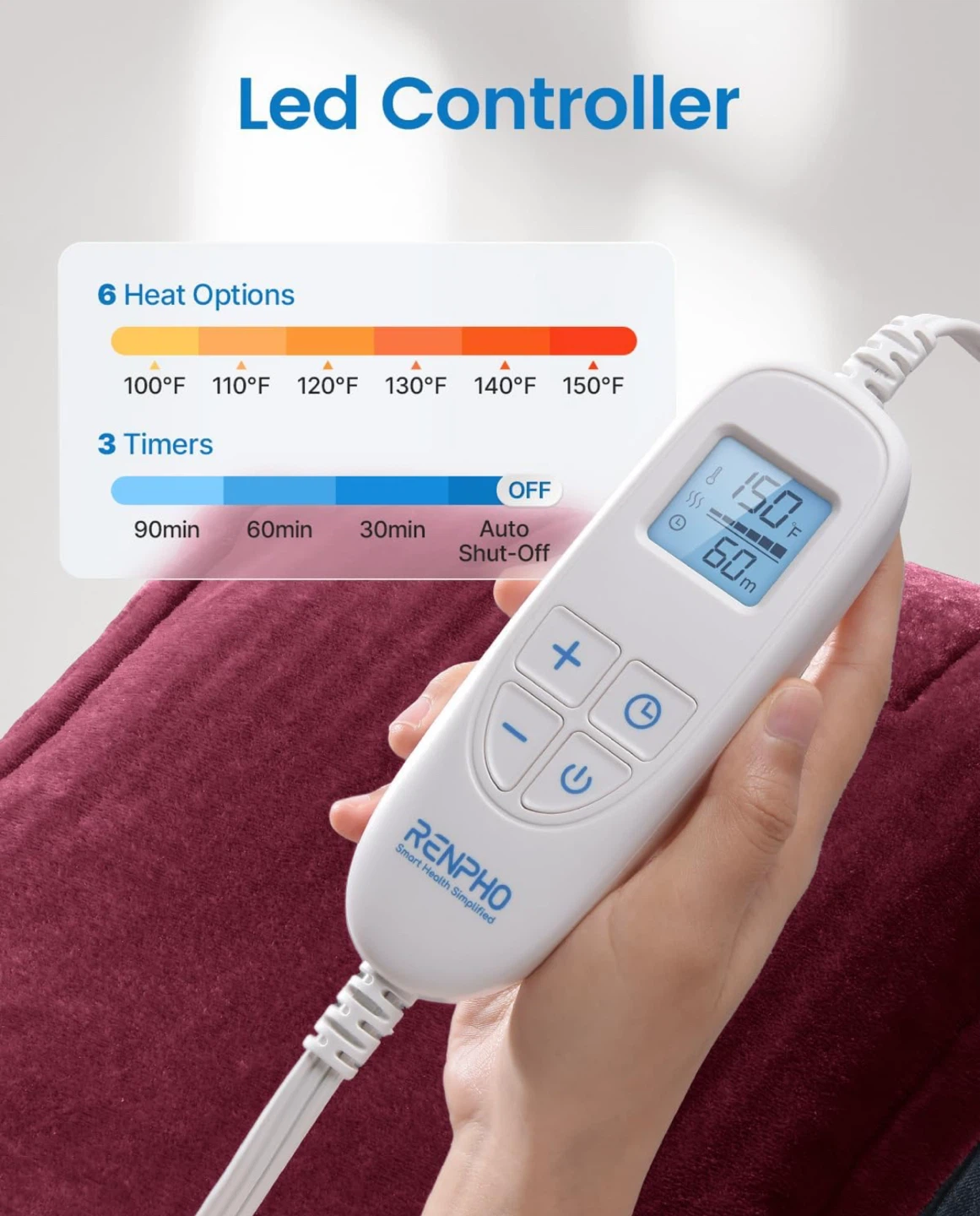 RENPHO Full Body Heating Pad - King Size - photo 4
