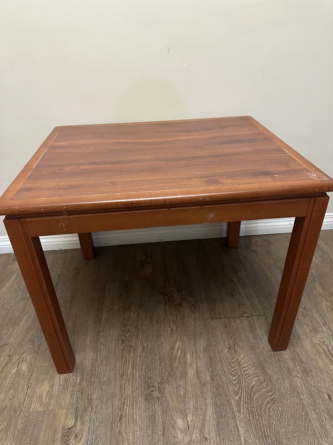 Small Brown Wood Side Table