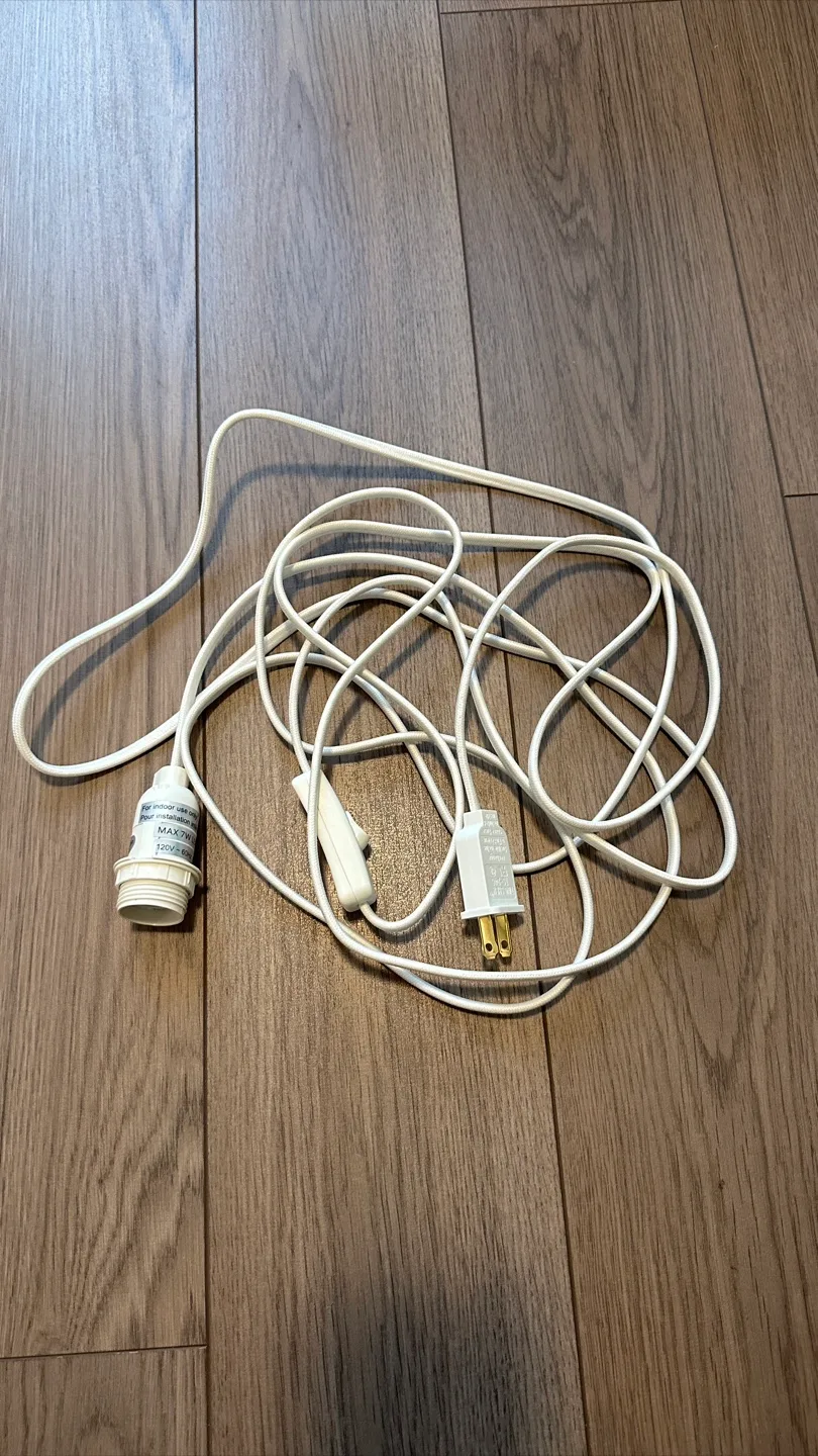 New IKEA Lamp Cord with Switch - Max 7W LED Bulb thumbnail