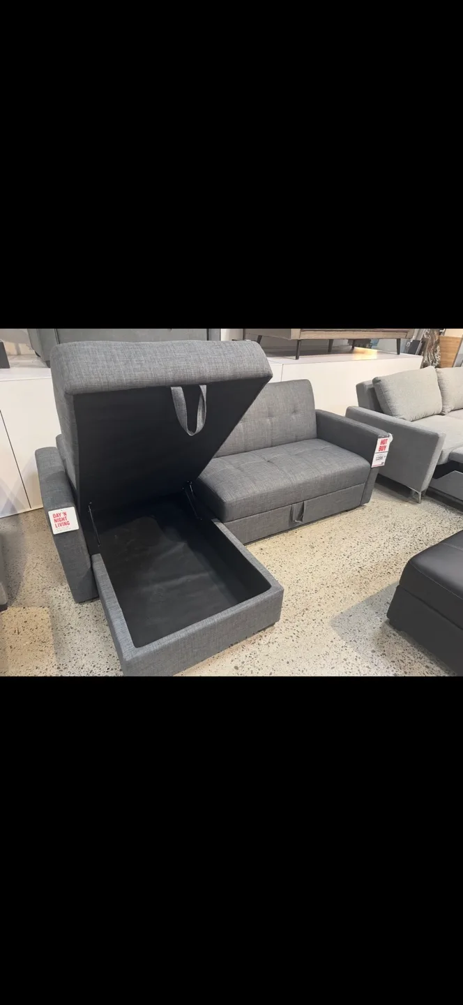 Grey Sofa with Storage image indicator(3)