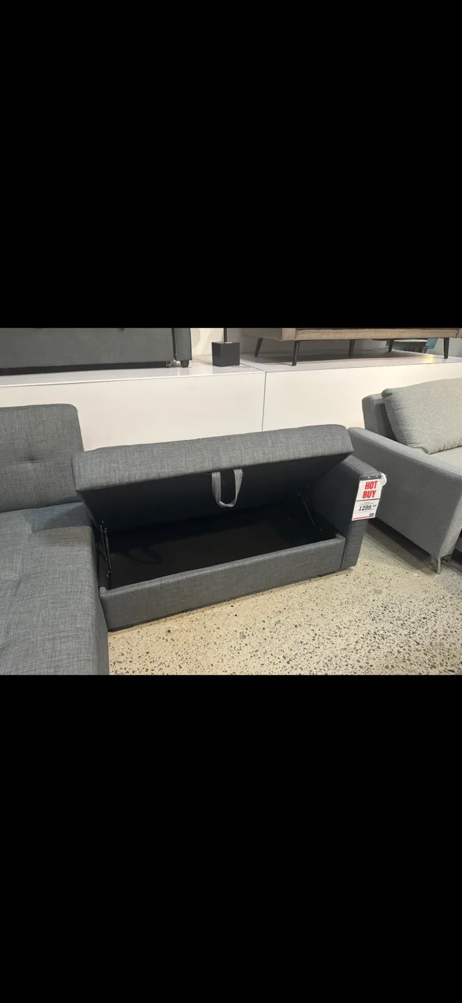 Grey Sofa with Storage image indicator(4)