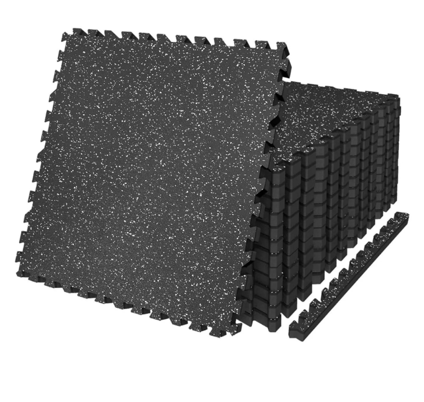 Exercise Puzzle Mat 1/2" Black - 36 Tiles thumbnail
