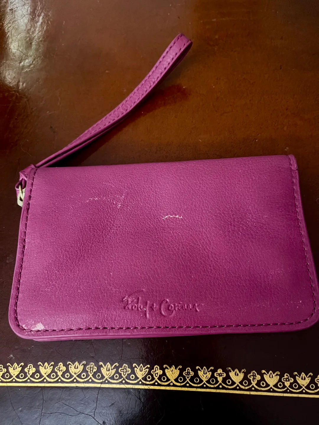 Folks &Follies Wallet With Mirror and Wrist Strap image indicator(4)