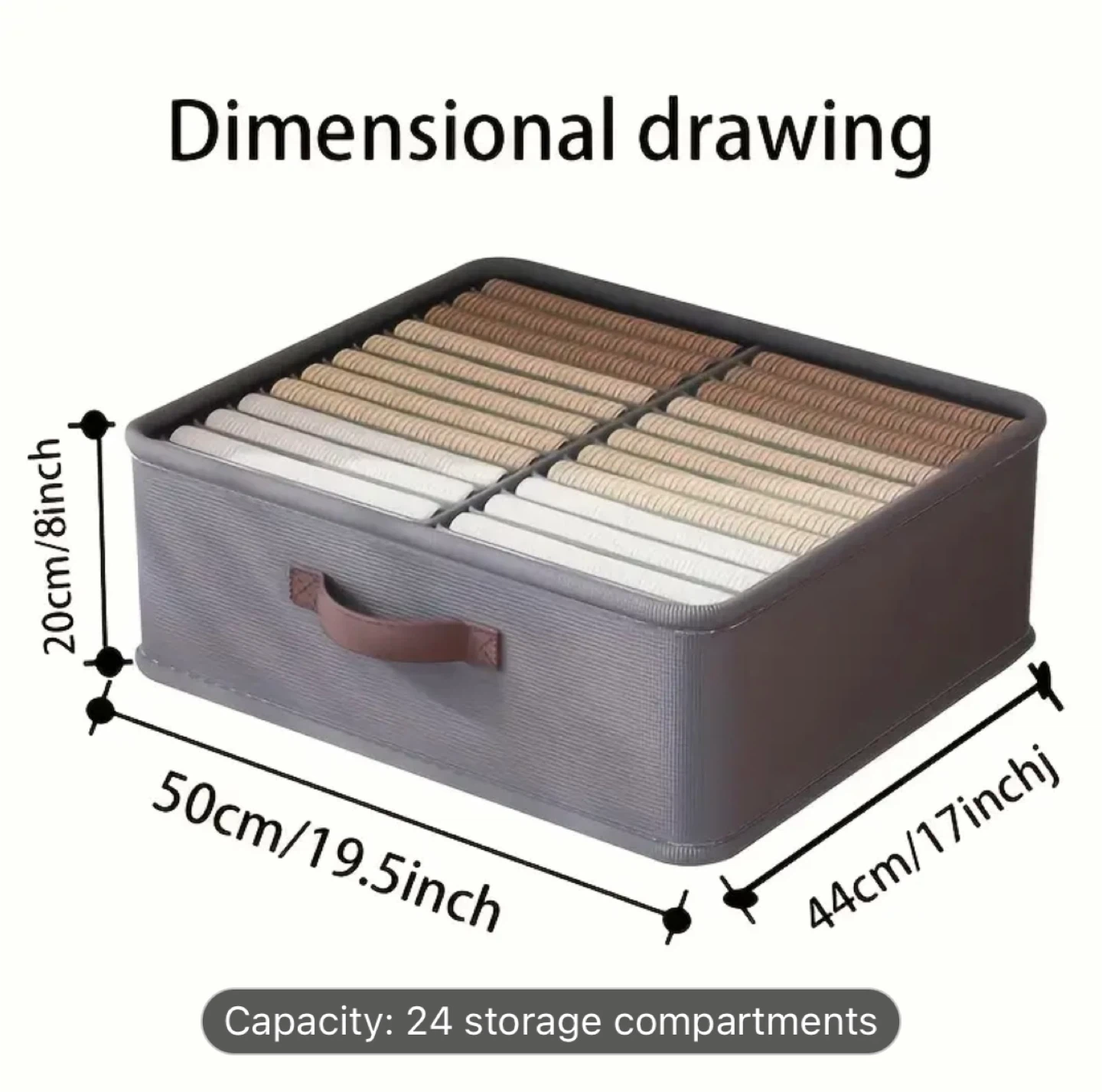 24-Compartment Clothes Storage Organiser - photo 2