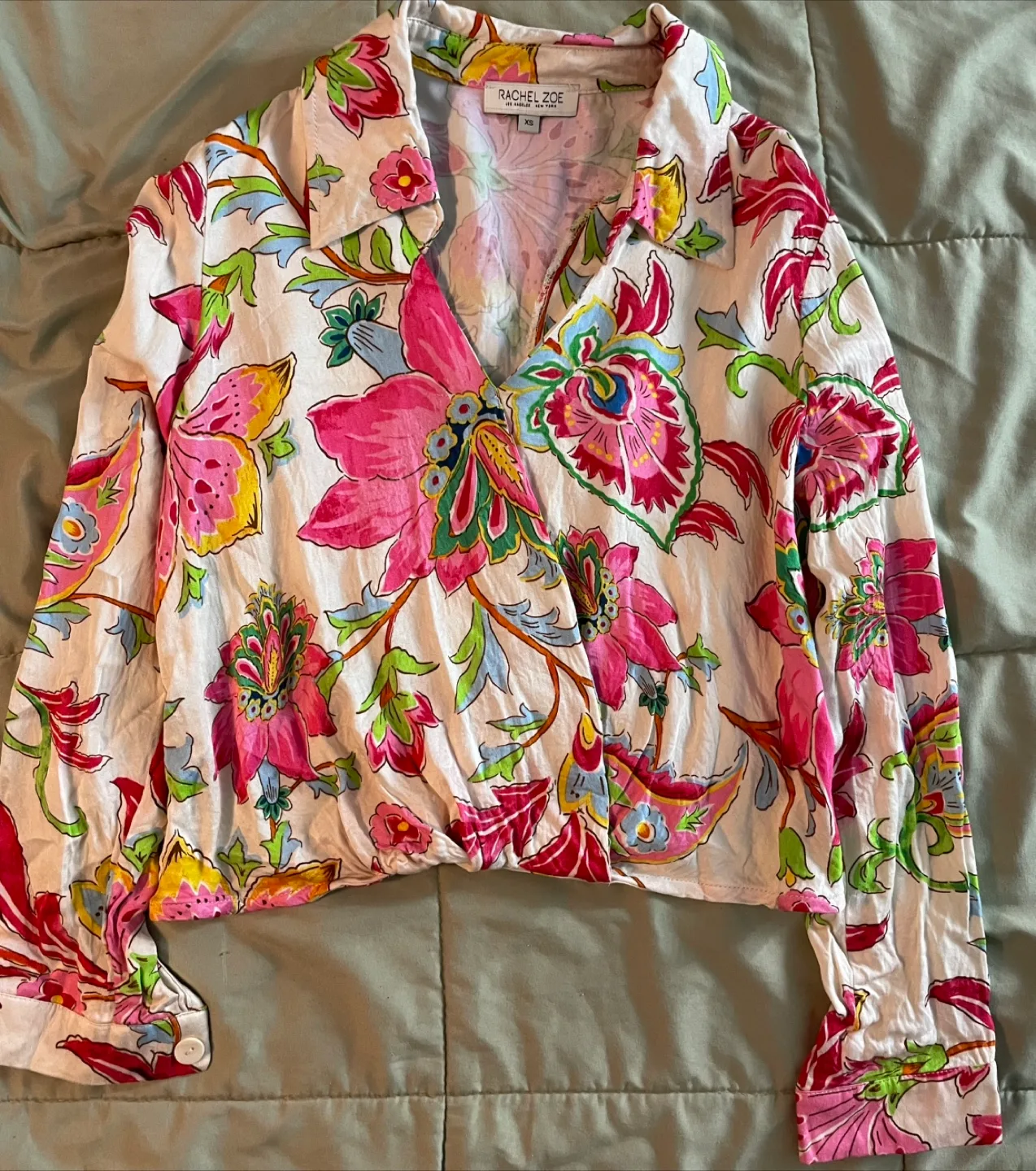 Rachel Zoe Floral Blouse - Size XS thumbnail