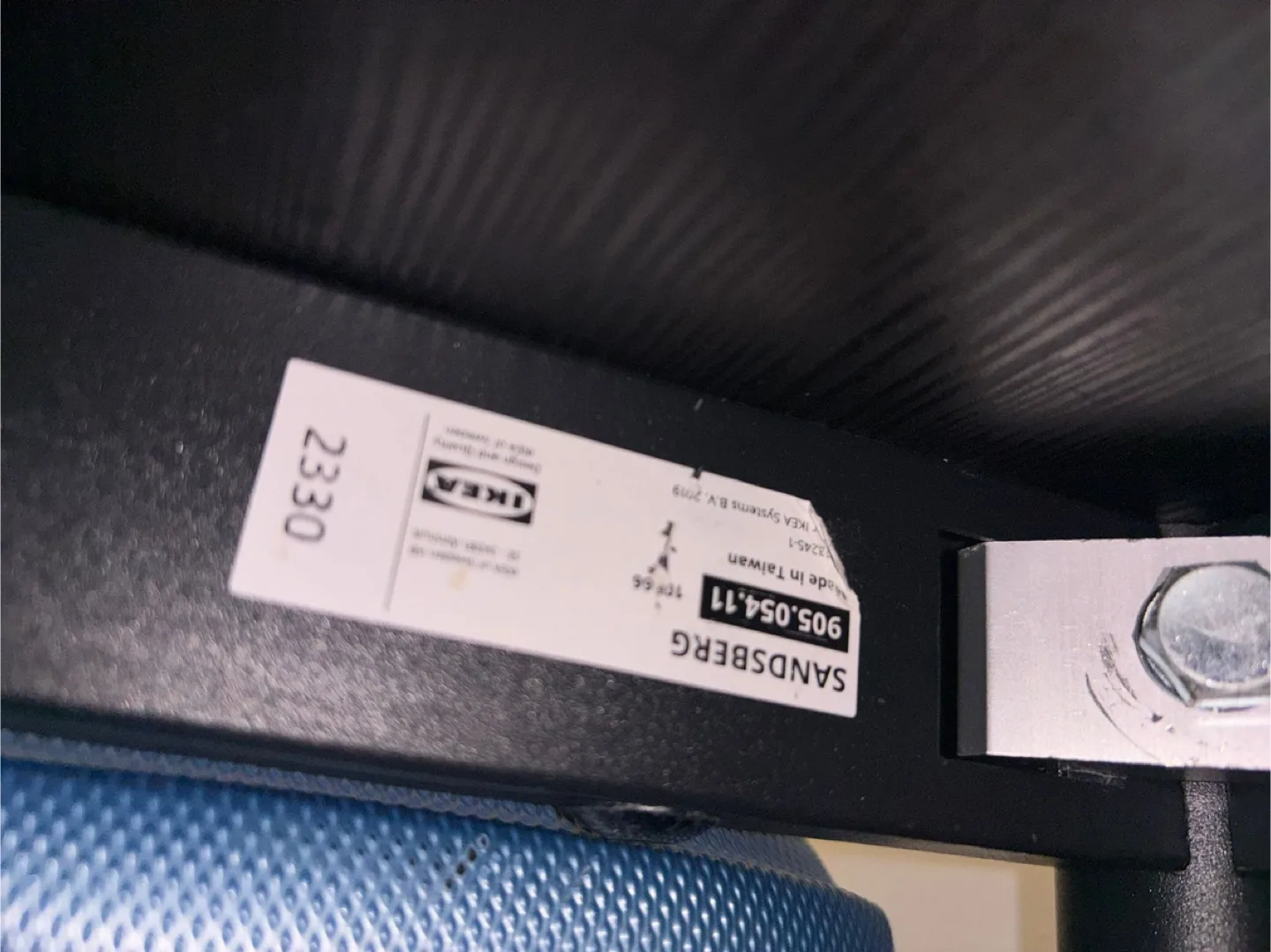 IKEA SANDSBERG Tabletop & Frame - Black image indicator(4)