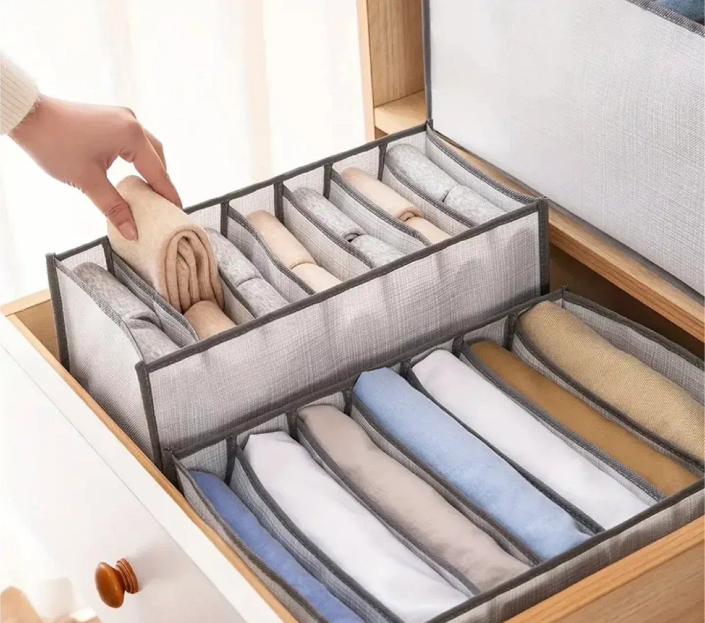 9 Grid Clothes Organizer - 2 pieces image indicator(4)