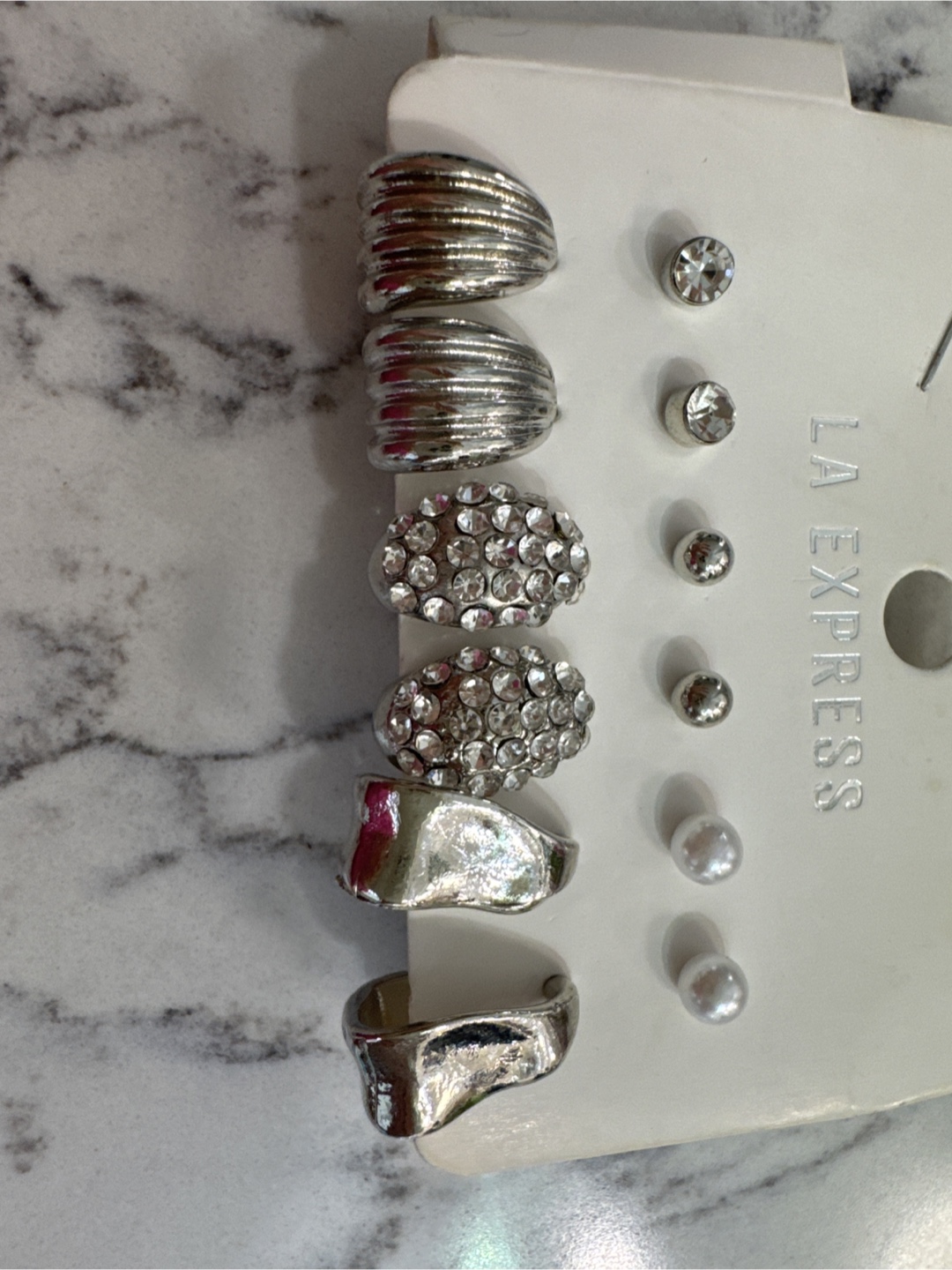 La Express Earring Set - Silver Tone - photo 2
