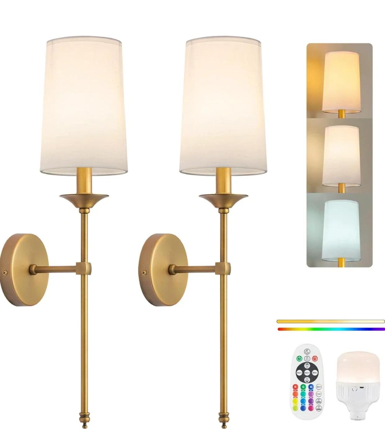 Wall Sconce Lighting, Gold Finish thumbnail