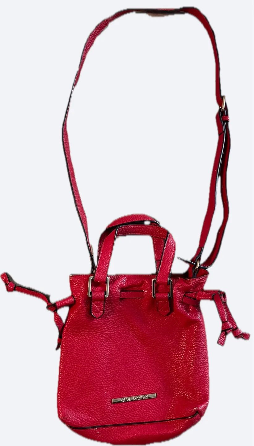 Steve Madden Red Bucket Bag thumbnail