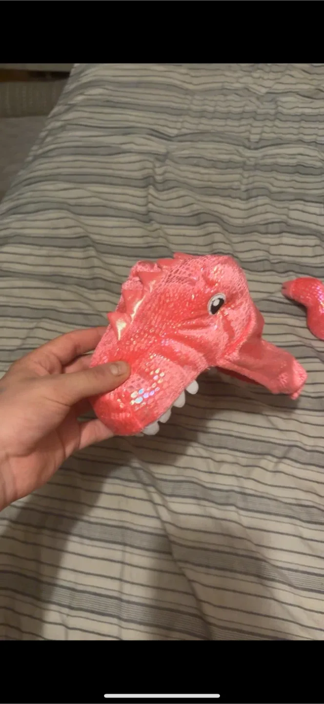 Pink Dinosaur cat / dog Costume image indicator(4)