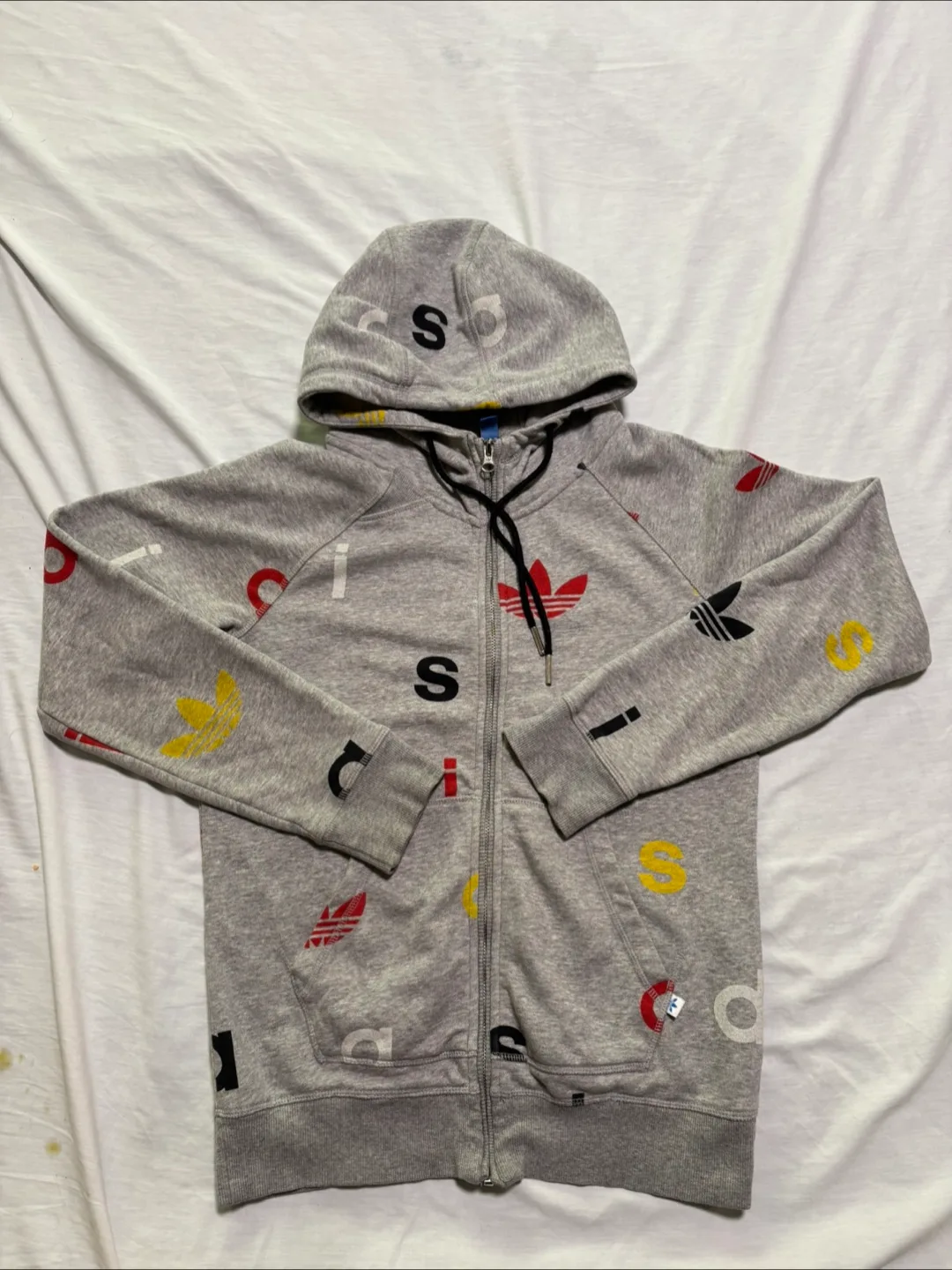 Adidas Full Zip Hoodie - Grey