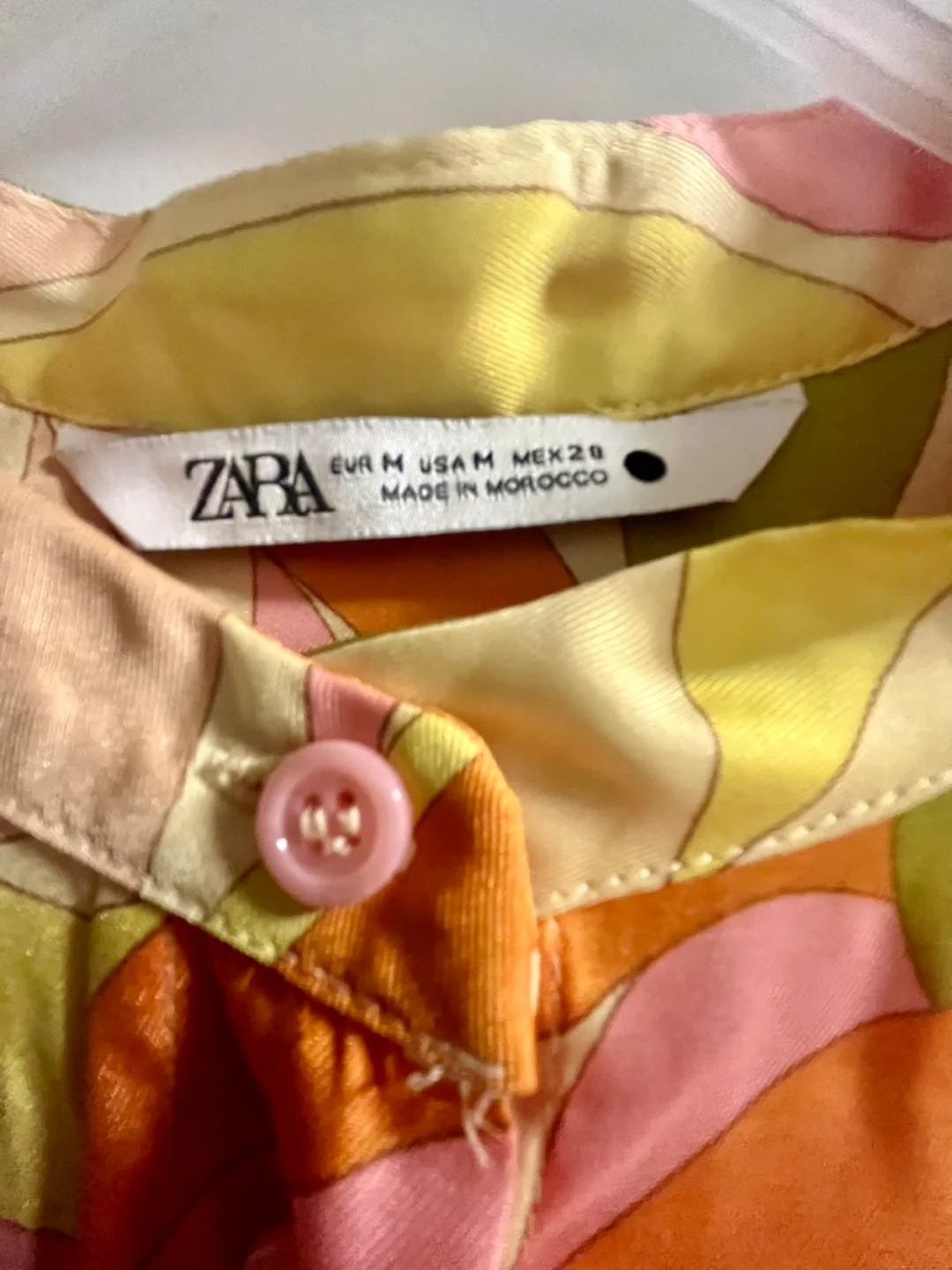 Zara Retro Print Blouse - Size M image indicator(2)