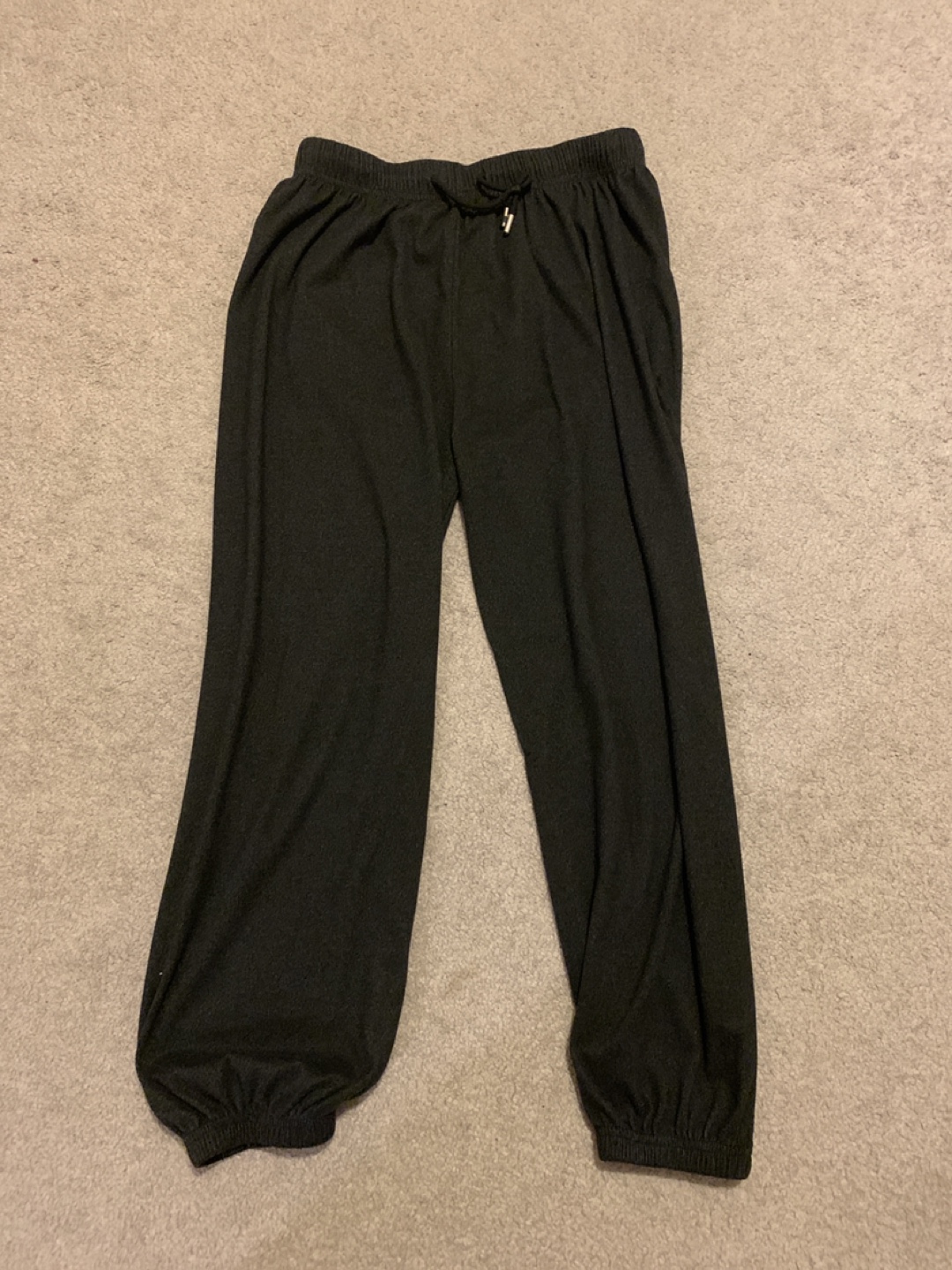 Elastic drawstring baggy pants