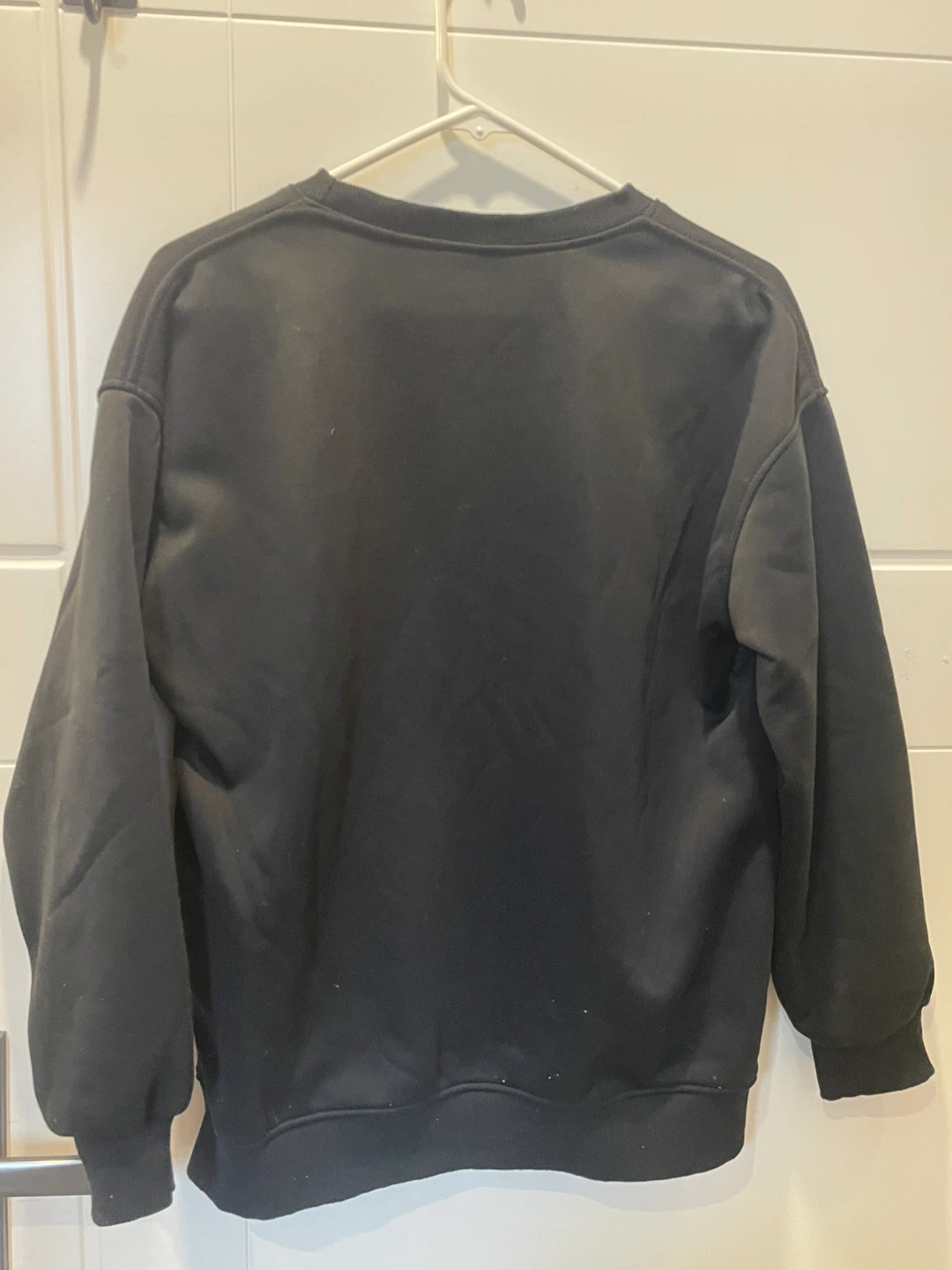 Black Crewneck Sweatshirt with Cute Design - photo 2